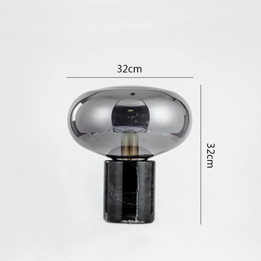 minimalist luxury bedside table lamp with e27 bulb base