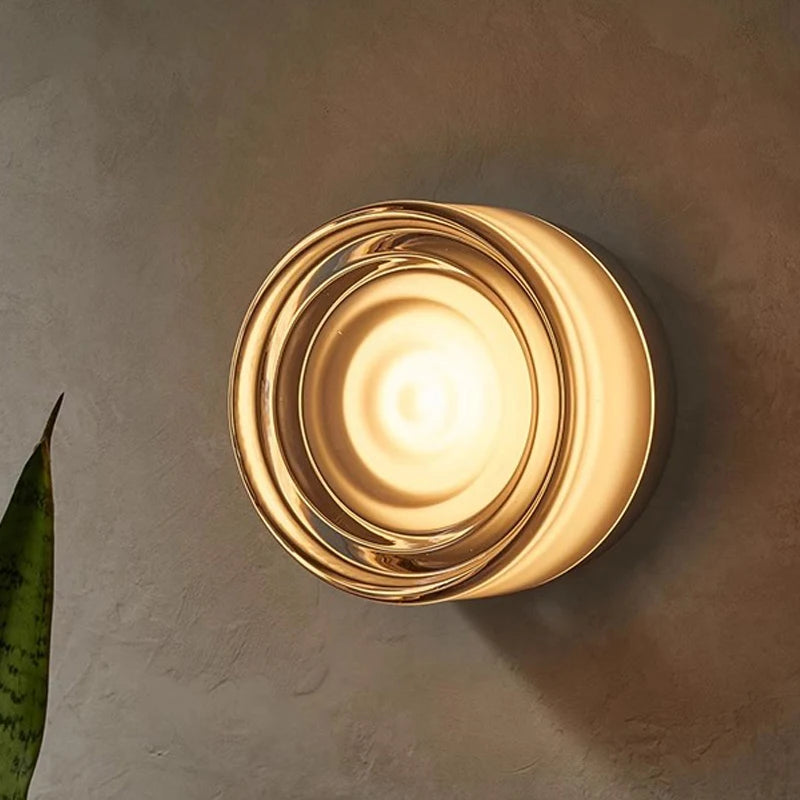 sleek aluminum and acrylic wall sconce for bedroom and living room