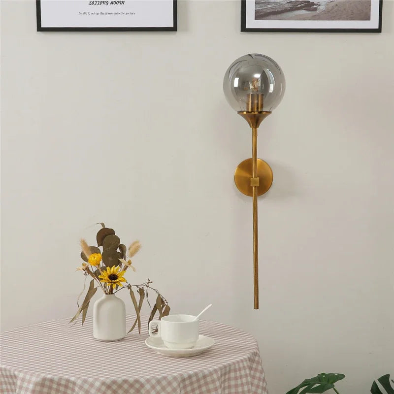 sleek wall mounted lamp for kitchen and dining areas