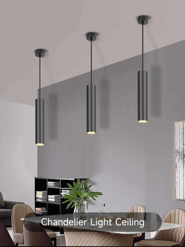 Vedha Vintage Nordic Pendant Lamp – Sleek LED Hanging Light for Kitchen & Dining
