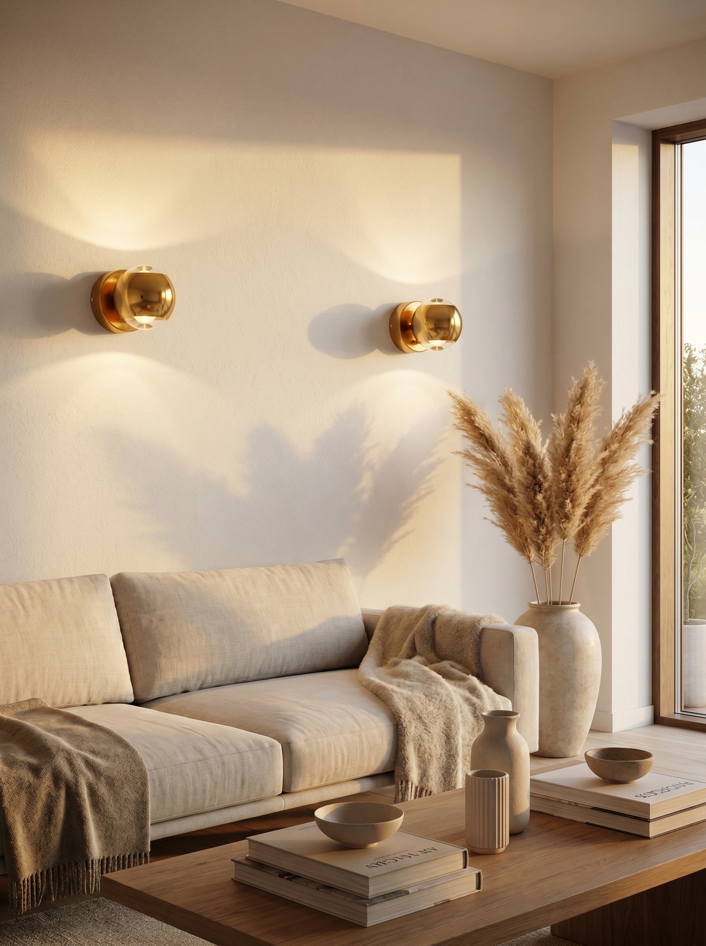 Shashi: Modern Pearl Black LED Wall Sconce