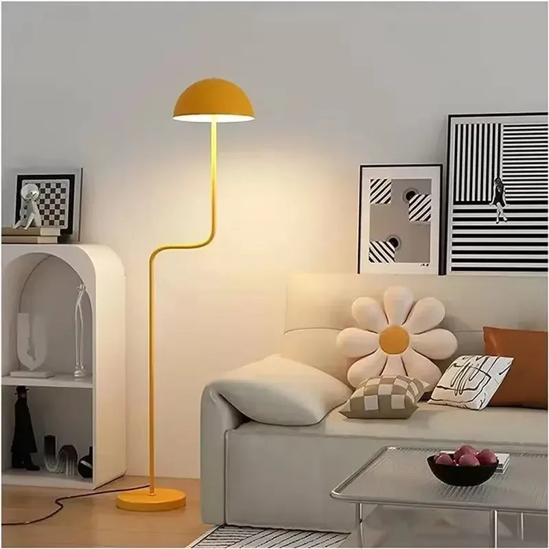 Adjustable height floor lamps with up and down shade direction for office use.