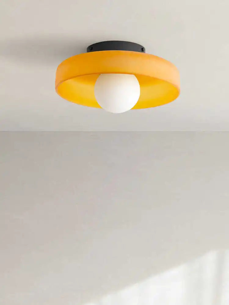 Bedroom Ceiling Light - Skandi Glas Design with LED Bulb