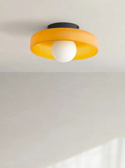 Bedroom Ceiling Light - Skandi Glas Design with LED Bulb
