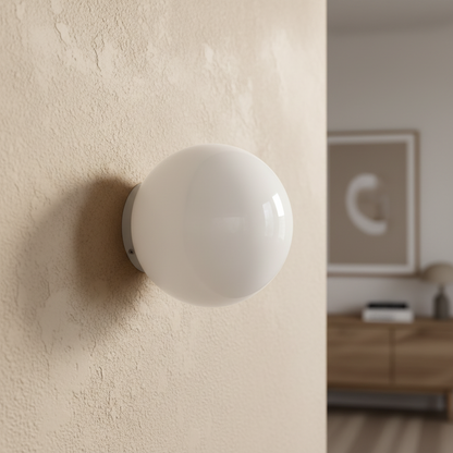 Vimala: Bauhaus Glass Wall Lamp