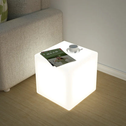 Creative Luminous Stool Floor Light PVC Plastic.