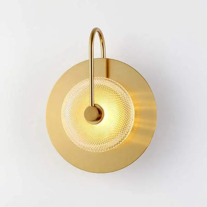 Designer crystal background lamp used as a sofa accent light.