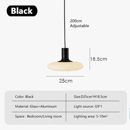 Designer glass hanging lamp with global CE and ROHS safety certifications.