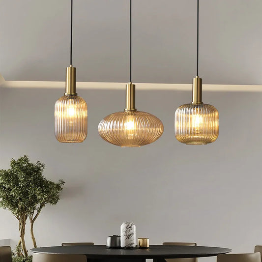 Chhavi: Retro Colorful Glass Pendant Light