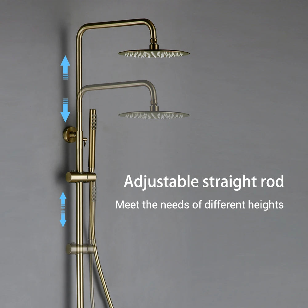 High-pressure rain shower system for modern bathrooms