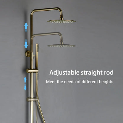 High-pressure rain shower system for modern bathrooms