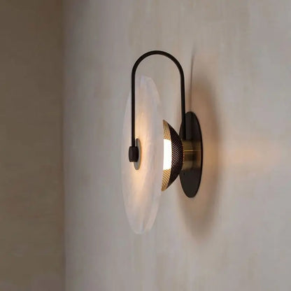 Indoor Corridor Marble Wall Mounted Sconce.