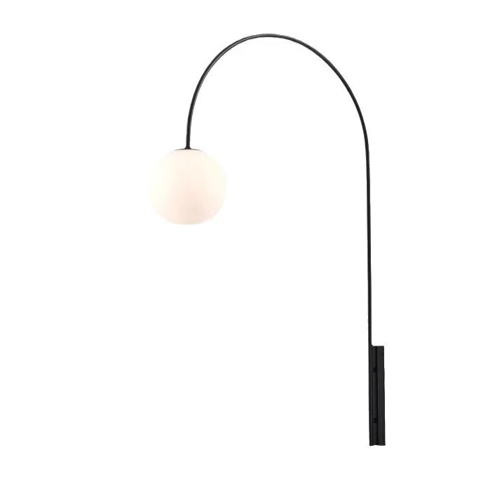 Industrial wall lamp in black aluminum for contemporary engineering projects.