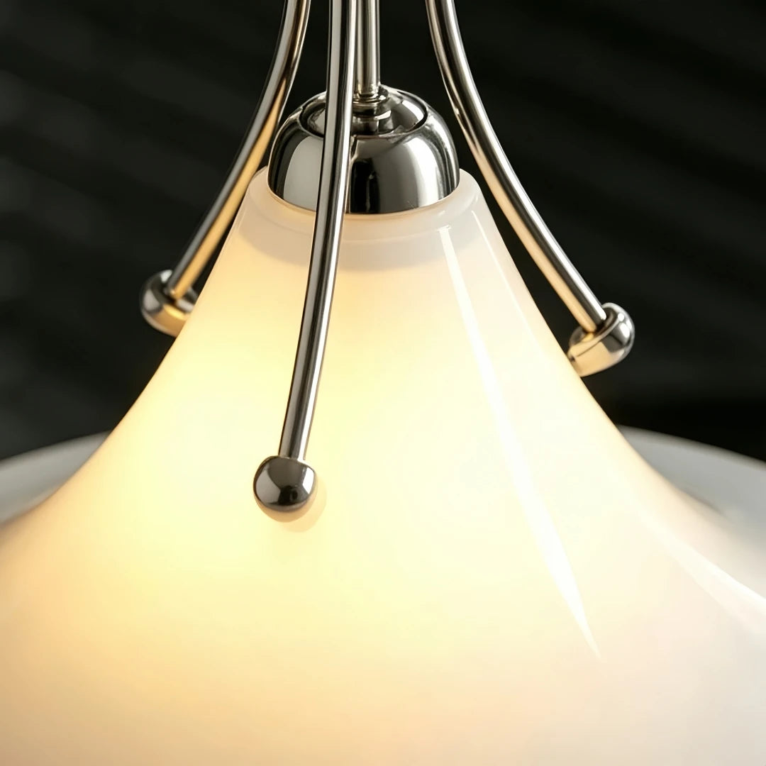 Kitchen island pendant light with warm LED glow
