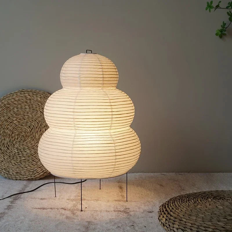 Living Room Ambient Light - Akari Style Rice Paper Lamp