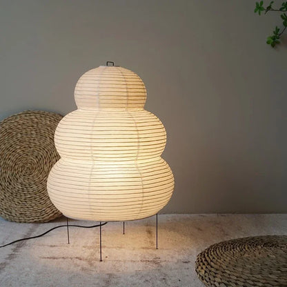 Living Room Ambient Light - Akari Style Rice Paper Lamp