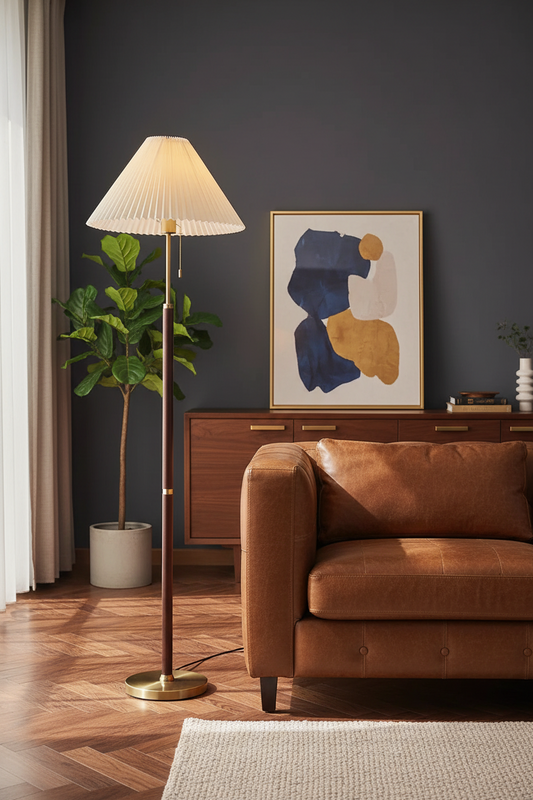Folda Pleated Retro Floor Lamp