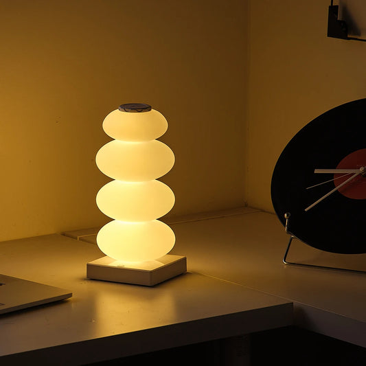 Modern Scandinavian LED table lamp with color changing light