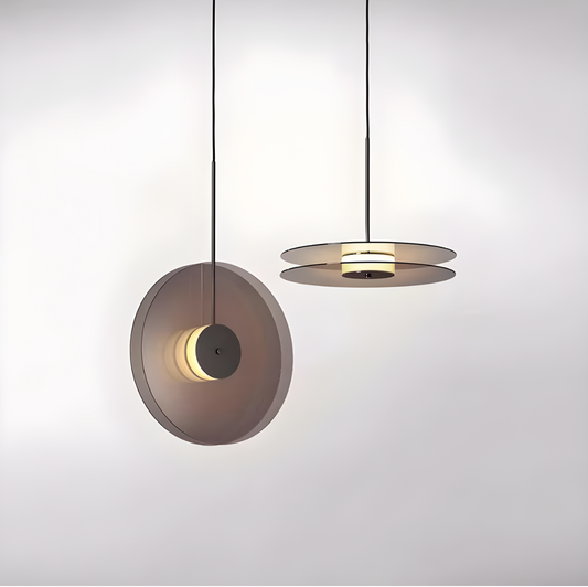 Modern Scandinavian ceiling light fixture with soft ambient glow