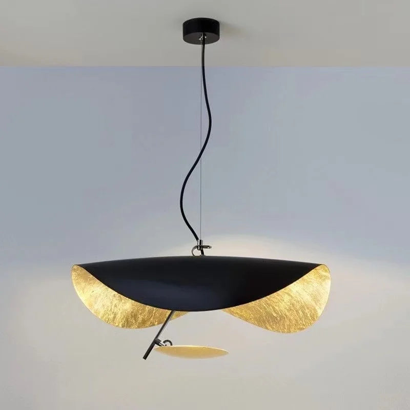 Modern kitchen island lighting featuring E14 LED bulbs and plated finish.