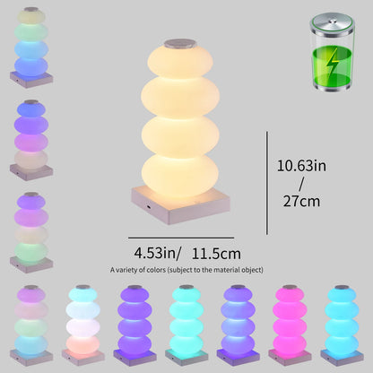 Modern touch dimmable bedside light with ambient glow