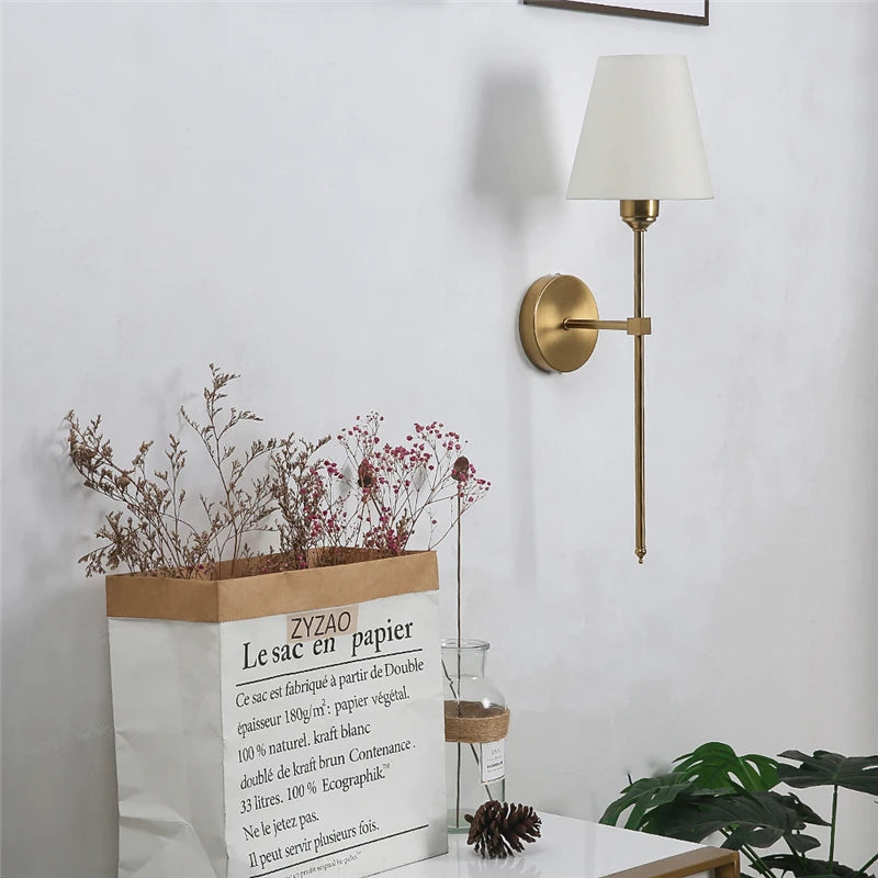 Nordic LED wall sconces featuring an up and down light direction for hallway decor.