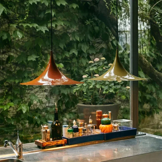 Nordkell Scandinavia Pendant Lamp in polished chrome finish for parlors.