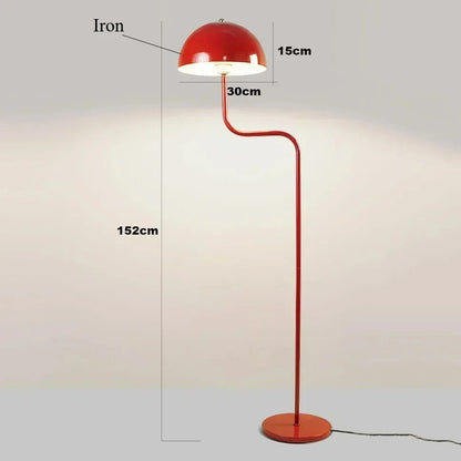 Polished chrome floor lamp with G4 base and energy-saving light source.