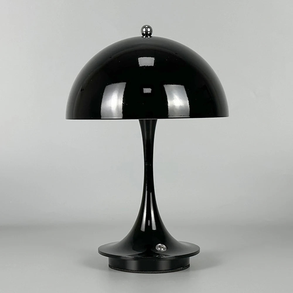 Rechargeable touch lamp for bedroom decor.