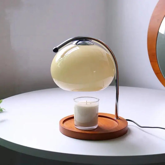 Agni: Bauhaus Retro Glass Candle Warmer