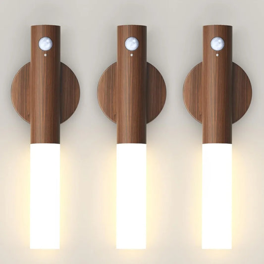 Prakash Night Light Motion Sensor Wall Sconce – Rechargeable LED Lamp for Bedroom & Staircase