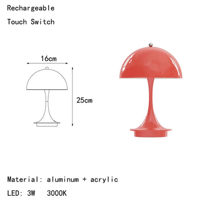 Dagny Nordic Rechargeable LED Table Lamp – Cordless Desk Light