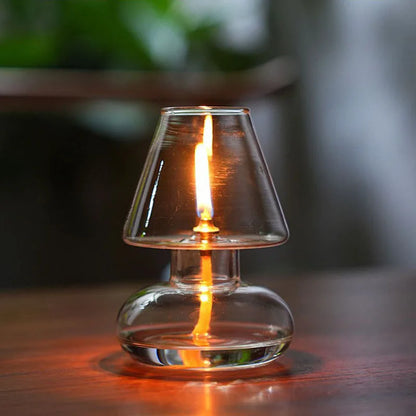 Nordic glass pillar candle holder centerpiece decor