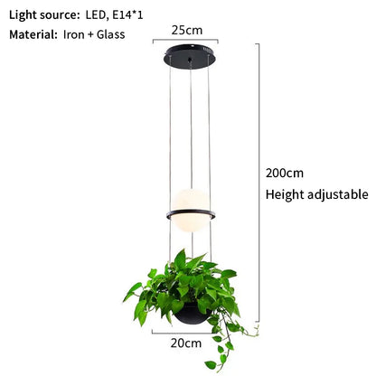 Grønhaven Nordic Hanging Planter Light