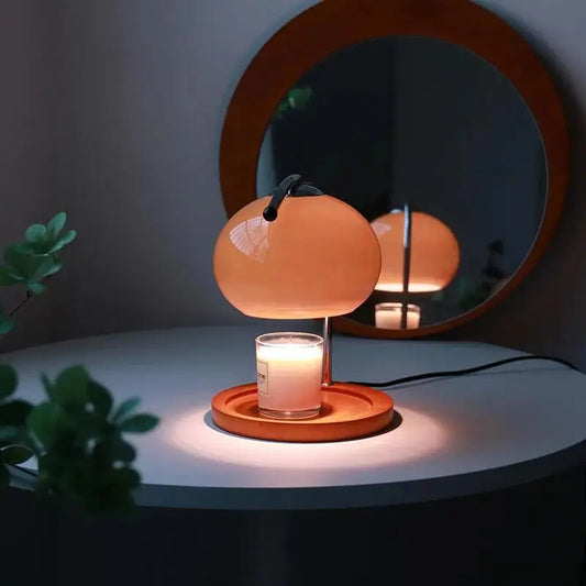 Agni: Bauhaus Retro Glass Candle Warmer