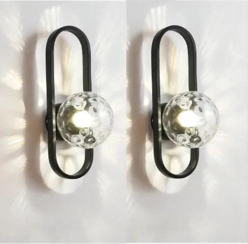 Stained glass Wall Sconces for high-end boutique hotel rooms.