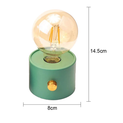 Retro filament bulb lamp for cozy bedroom