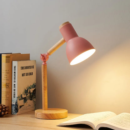 Veya: Adjustable Wooden Desk Study Lamp