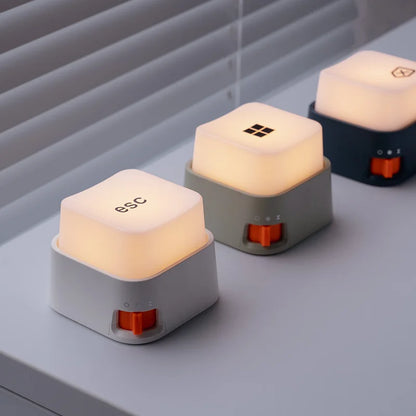Warm 3000K mini night light glowing softly