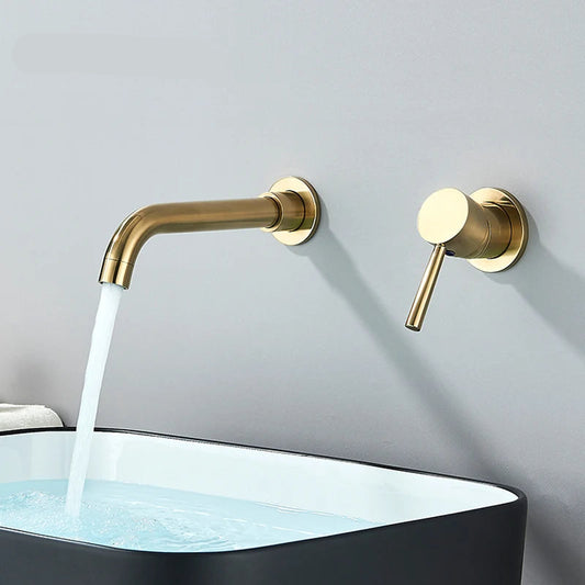 Dveesha – Dual Handle Wall Basin Faucet