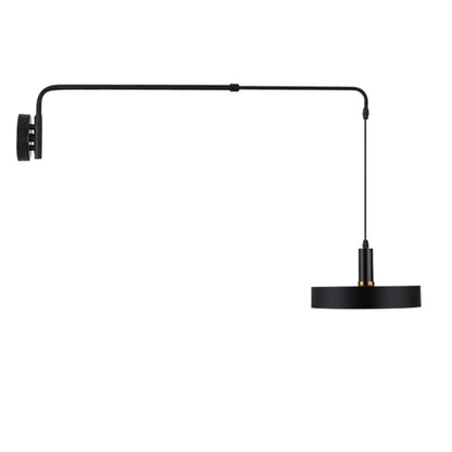 Viggo - Modern Black Long Arm Adjustable Wall Lamp