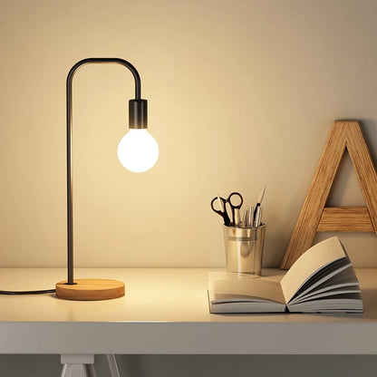 Chaitanya - Nordic Minimalist Wooden Desk Lamp