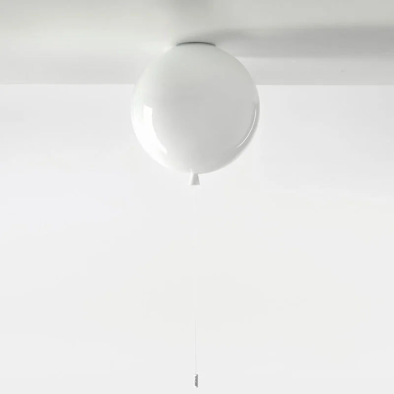 White Balloon ceiling light for a whimsical and modern girl's bedroom.