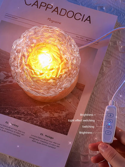INS style crystal night light home decoration