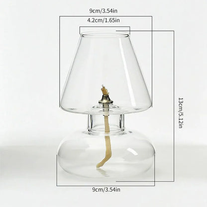 Solvi glass vase centerpiece for dining table decor