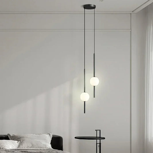 nordic glass ball pendant light for dining rooms