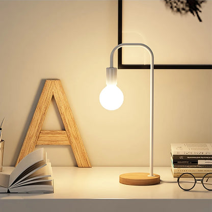 Chaitanya - Nordic Minimalist Wooden Desk Lamp