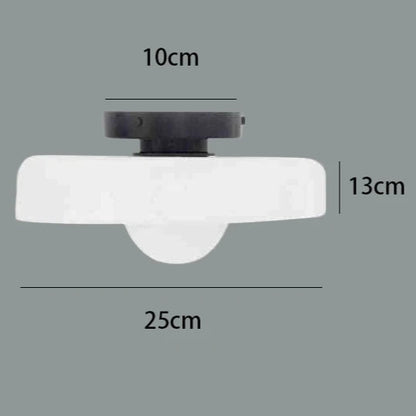 Skandi Glas Ceiling Lamp - Multi-Color Foyer Illumination