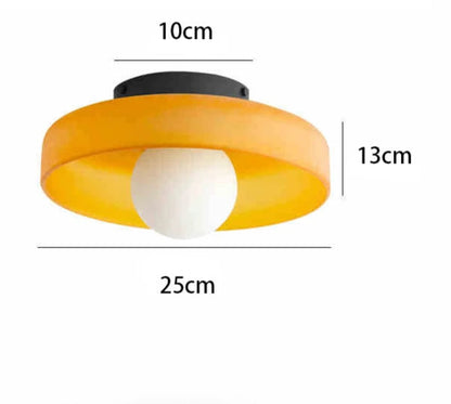 Study Area Ceiling Lamp - Skandi Glas Modern Vintage
