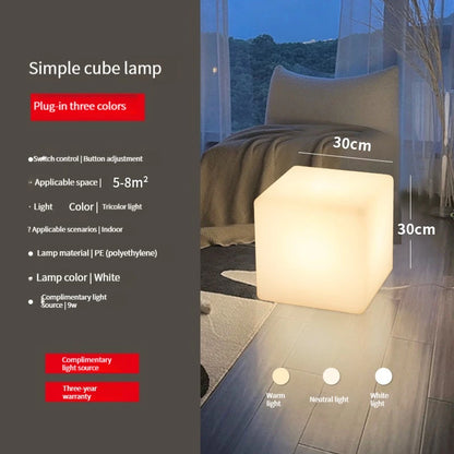 Stylish PVC Cube Modern Lighting Fixture for Home.